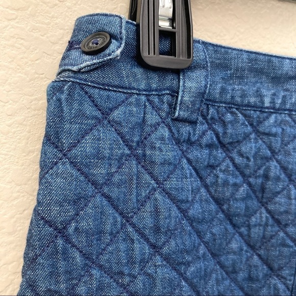 Brooks Brothers Denim Quilted Mini Skirt - Picture 5 of 7
